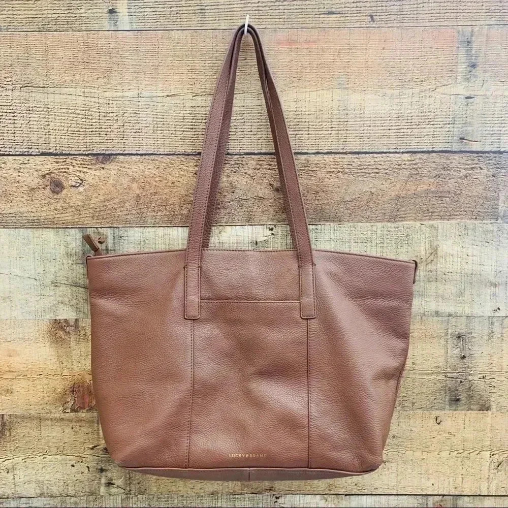 Lucky Brand Leather Tote - Picture 2 of 6